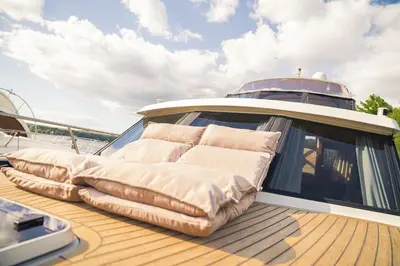 Grundriss der Unterkunft Yacht Susan - Jacht - TraumZeitBoot - exklusiver Festlieger in perfekter Lage am Scharmützelsee Bad Saarow