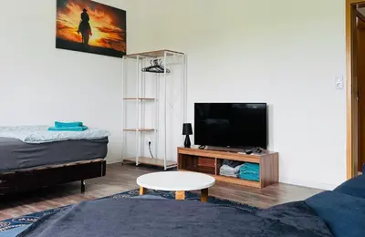 TV/Unterhaltungsangebot in der Unterkunft Ferienwohnung Falkenberg
