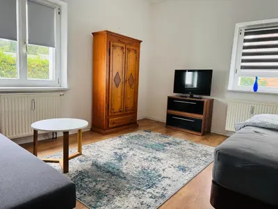 TV/Unterhaltungsangebot in der Unterkunft Ferienwohnung Falkenberg
