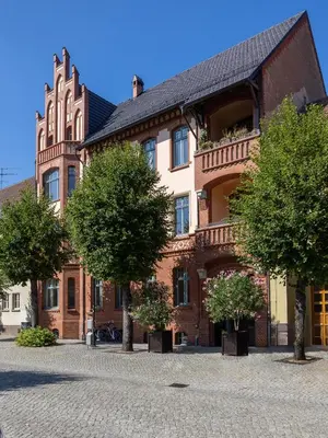 Das Gebäude in dem sich die Ferienwohnung befindet