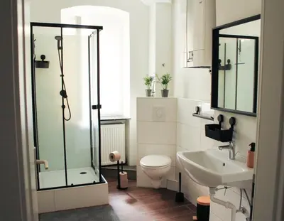 Ein Badezimmer in der Unterkunft Moderne Unterkunft Neukölln