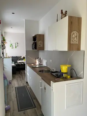 Küche/Küchenzeile in der Unterkunft Ferienwohnung im Grünen