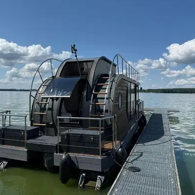 WOHLFÜHLBOOT Hausboot - Festlieger in der Marina Zaue am Schwielochsee - incl Stand Up Board