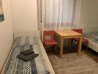 Ein Bett oder Betten in einem Zimmer der Unterkunft CLEOPATRA - ganze Haus