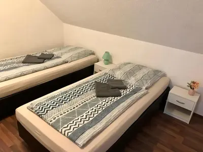 Ein Bett oder Betten in einem Zimmer der Unterkunft CLEOPATRA - ganze Haus