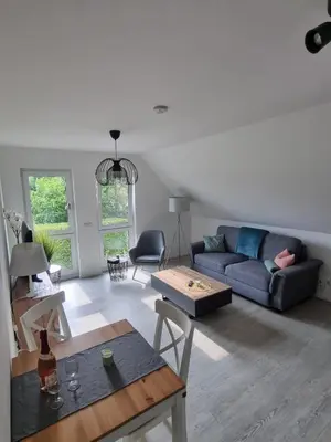 Ein Sitzbereich in der Unterkunft Vermietung auf dem Berg