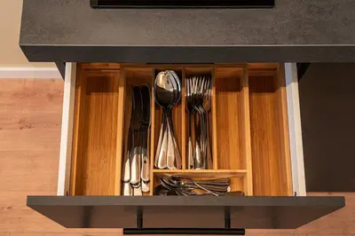 Küche/Küchenzeile in der Unterkunft Modern Studio Apartment