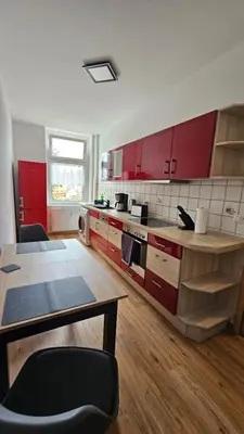 Küche/Küchenzeile in der Unterkunft Stadtquartier No 1