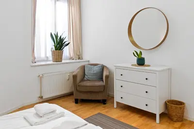 Ein Bett oder Betten in einem Zimmer der Unterkunft Home in Friedrichshain