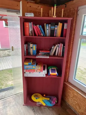 Die Bibliothek auf dem Campingplatz