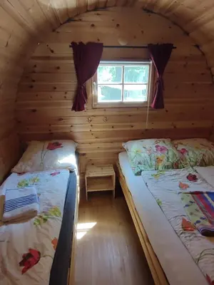 Ein Bett oder Betten in einem Zimmer der Unterkunft TinyHouse 