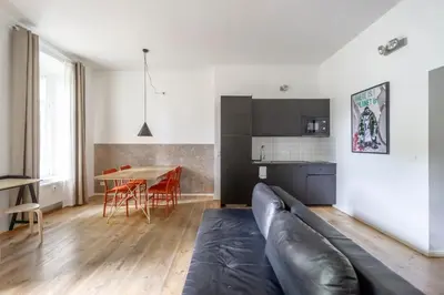 Küche/Küchenzeile in der Unterkunft Mooeve Flatboxi Apartments