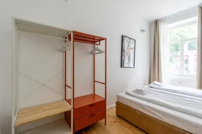 Ein Bett oder Betten in einem Zimmer der Unterkunft Mooeve Flatboxi Apartments