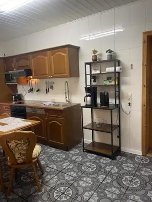 Küche/Küchenzeile in der Unterkunft Ferienwohnung