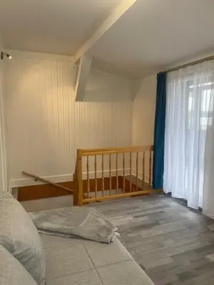 Ein Sitzbereich in der Unterkunft Ferienwohnung