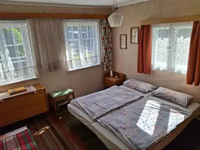 Ein Bett oder Betten in einem Zimmer der Unterkunft Ferienhaus Karow