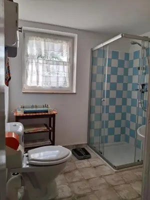 Ein Badezimmer in der Unterkunft Ferienhaus Karow