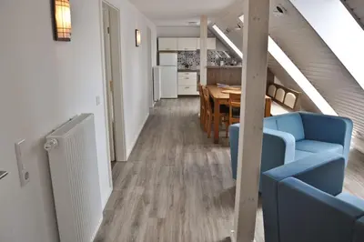 Ein Sitzbereich in der Unterkunft Schäferstübchen - Urlaub auf dem Bauernhof