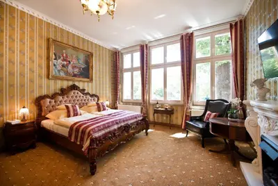 Ein Bett oder Betten in einem Zimmer der Unterkunft Guest house Villa Fritz