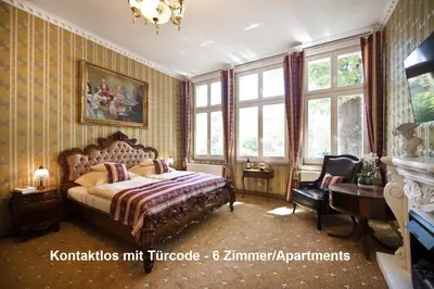 Ein Bett oder Betten in einem Zimmer der Unterkunft Guest house Villa Fritz
