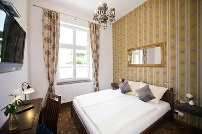 Ein Bett oder Betten in einem Zimmer der Unterkunft Guest house Villa Fritz