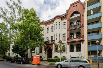 Das Gebäude in dem sich die Ferienwohnung befindet