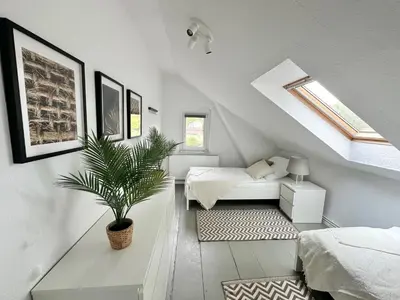 Ein Bett oder Betten in einem Zimmer der Unterkunft Arbio Monteurzimmer in Kremmen Free WiFi & Parking