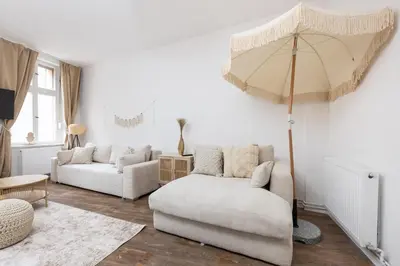 Ein Sitzbereich in der Unterkunft SUHU Berlin Apartments