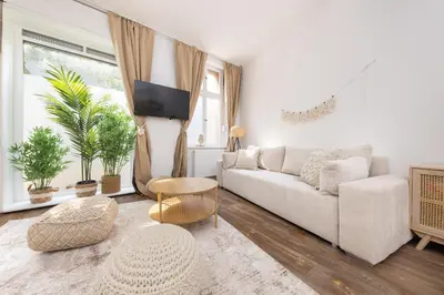 Ein Sitzbereich in der Unterkunft SUHU Berlin Apartments