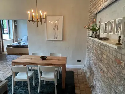 Grundriss der Unterkunft Helle Loft mit eingenem Garten