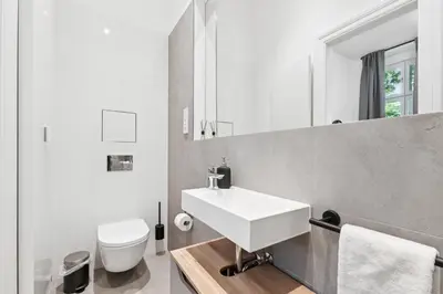 Ein Badezimmer in der Unterkunft Modern Apartment in Berlin
