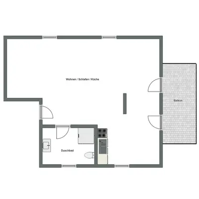 Grundriss der Unterkunft Haus am Röblinsee - Ferienwohnungen in Fürstenberg