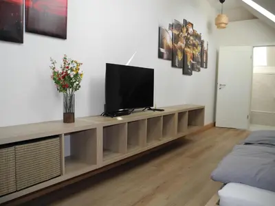 TV/Unterhaltungsangebot in der Unterkunft Gemütliche Ferienwohnung im Urlaub - in Wildau nah an Berliner S-Bahn