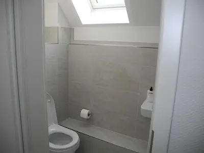 Ein Badezimmer in der Unterkunft Gemütliche Ferienwohnung im Urlaub - in Wildau nah an Berliner S-Bahn