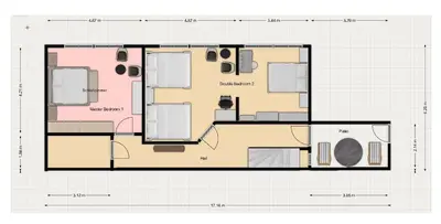 Grundriss der Unterkunft Central TOWNHOUSE Berlin-Weißensee - Rückzugsort für Inspiration und Entspannung
