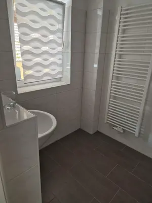 Ein Badezimmer in der Unterkunft Haus am Wendsee