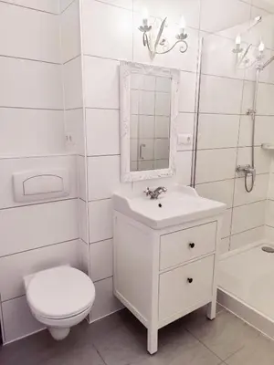 Ein Badezimmer in der Unterkunft Romantic City Home Alexanderplatz Berlin