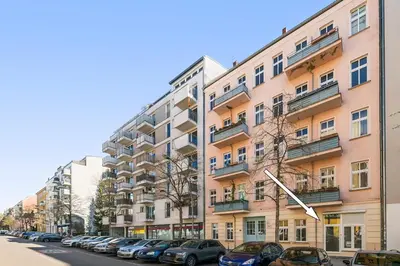 Das Gebäude in dem sich die Ferienwohnung befindet