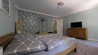 Ein Bett oder Betten in einem Zimmer der Unterkunft FeWo Ertel