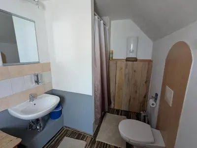 Ein Badezimmer in der Unterkunft Ferienwohnung Schulz