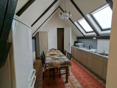 Küche/Küchenzeile in der Unterkunft Ferienwohnung Schulz
