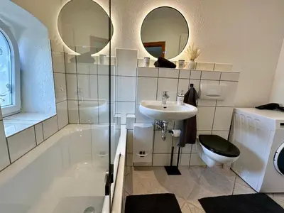 Ein Badezimmer in der Unterkunft Boutique Apartment im historischen Bahnhof - Potsdam & Berlin
