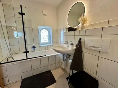 Ein Badezimmer in der Unterkunft Boutique Apartment im historischen Bahnhof - Potsdam & Berlin