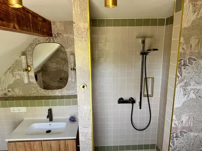 Ein Badezimmer in der Unterkunft Design farmhouse in the countryside
