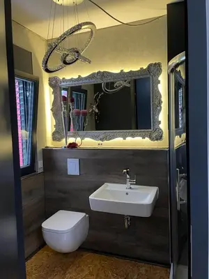 Ein Badezimmer in der Unterkunft Tinyhaus