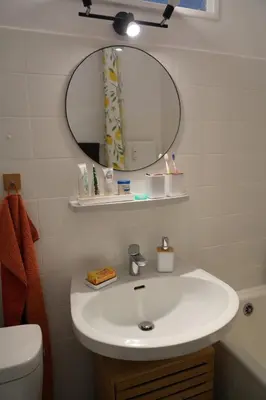 Ein Badezimmer in der Unterkunft Idyllisches Apartment am Wasser - ruhig und zentral