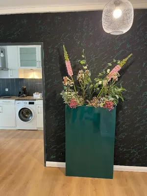 Küche/Küchenzeile in der Unterkunft Skyline City Apartment