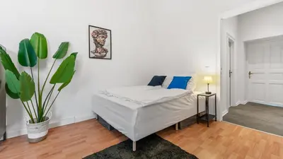 Ein Bett oder Betten in einem Zimmer der Unterkunft Apartment im Samariterviertel - 120QM