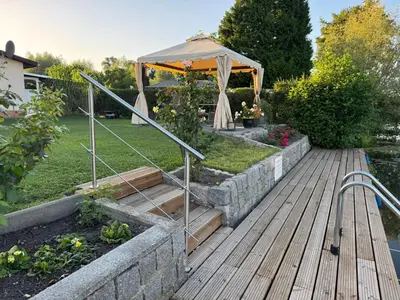 Ein Garten an der Unterkunft Haveleck