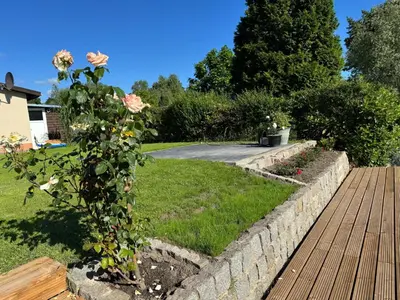 Ein Garten an der Unterkunft Haveleck
